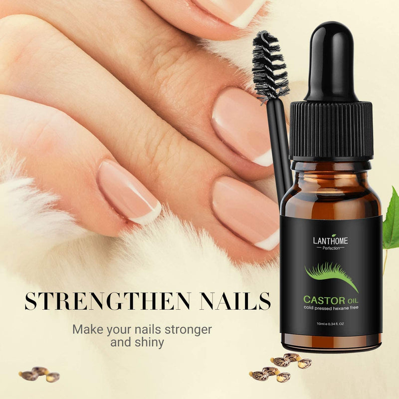 [Australia] - Castor Oil Hair Growth,Organic Castor Oil for Eyebrows Eyebrows Lash Nail,Hair Growth Serum Eyelash Growth Serum,Pure Cold Pressed Lash Growth Serum Skin Care Ricin Oil 