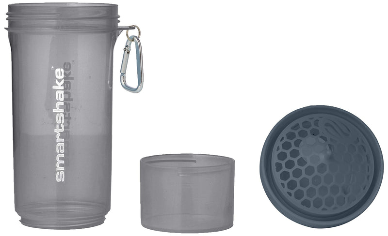 [Australia] - Smartshake Slim Bottle Shaker Cup with 500 ml Capacity, Stormy Grey, 1 Units 
