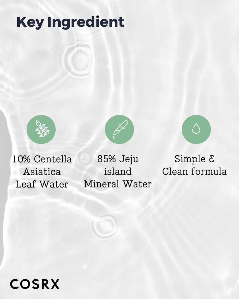 [Australia] - COSRX Centella Water Alcohol-Free Toner, 150ml / 5.07 fl.oz | Centella Asiatica for Soothing | Korean Skin Care, Vegan, Cruelty Free, Paraben Free 