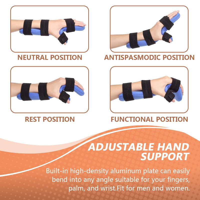 [Australia] - Resting Hand Splint, Functional Hand Brace, Wrist & Finger Night Immobilizer, Hand Support for Tendinitis, Arthritis, Carpal Tunnel Syndrome, Stroke Hand, Fit for Left and Right Hand L/XL 
