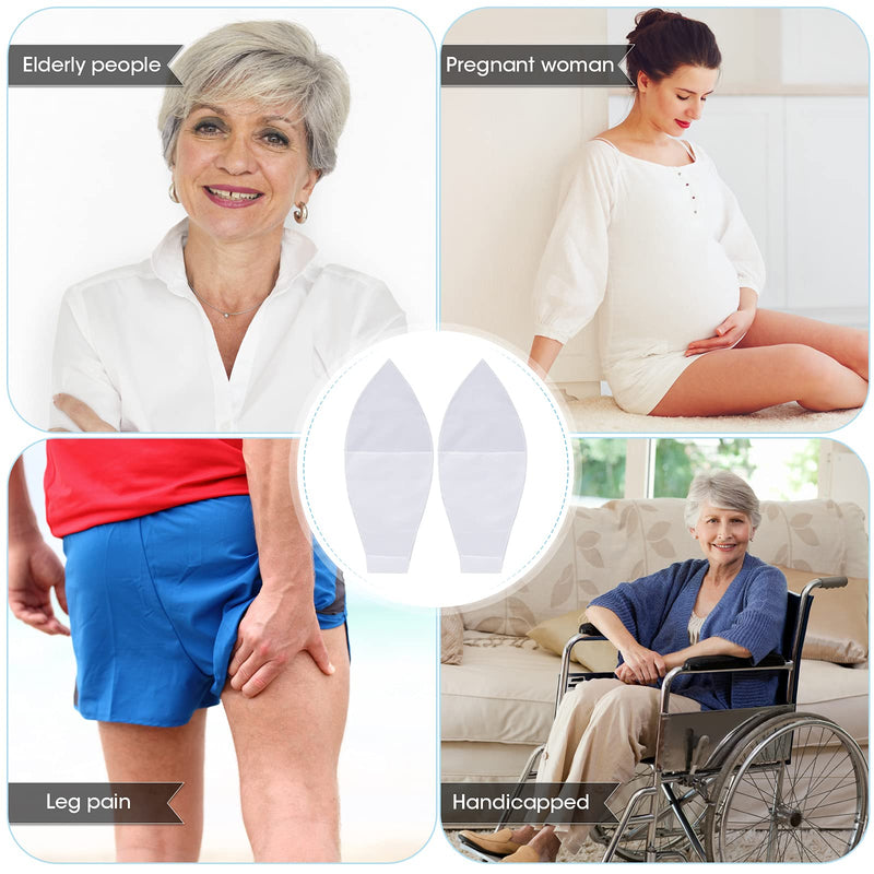 [Australia] - 10 Pieces Easy Slide Open Toe Compression Sock Aid Slip Stocking Applicator Open Toe Compression Stockings for Assist Putting on for Elderly, Disabled, Pregnant Men or Women 
