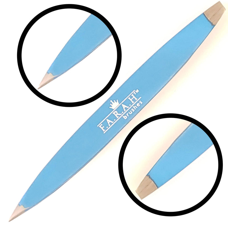 [Australia] - F.A.R.A.H. Z-Tweeze Professional Stainless Steel Dual Ended Precision Tweezers with Slanted and Pointed Tips 