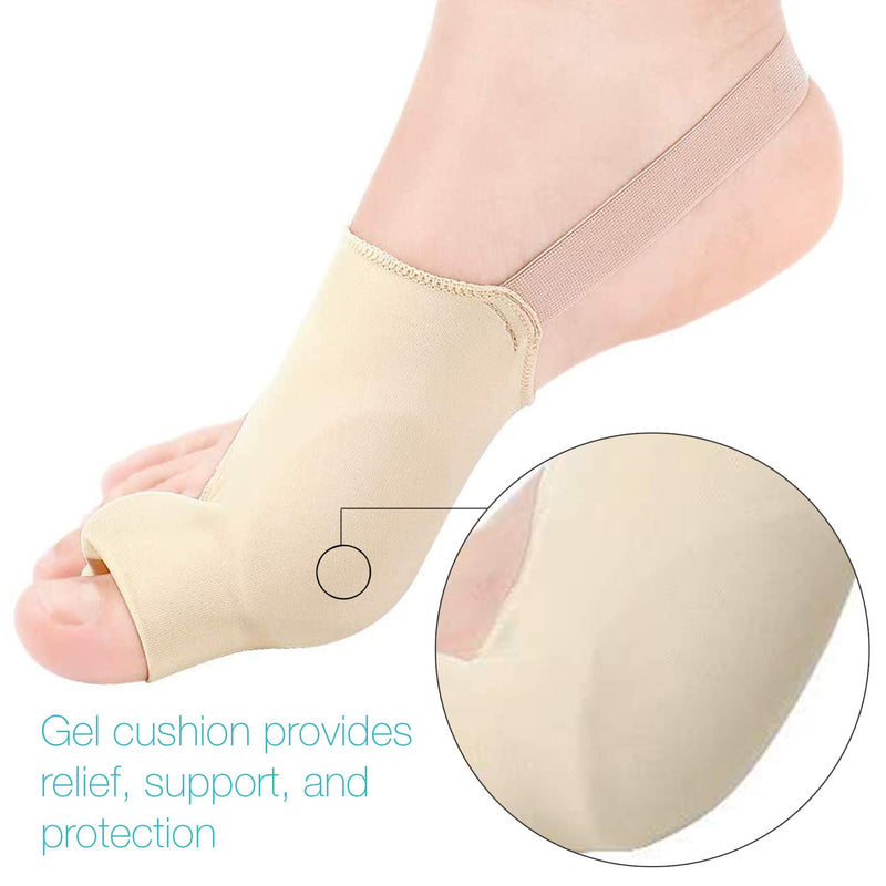 [Australia] - Bunion Corrector and Orthopedic Pain Relief Gel Pad Toe Separator Cushions Hammer Toe, Overlapping Toe, Improves Toe Realignment for Men and Women with Heel Band (Small) Small 