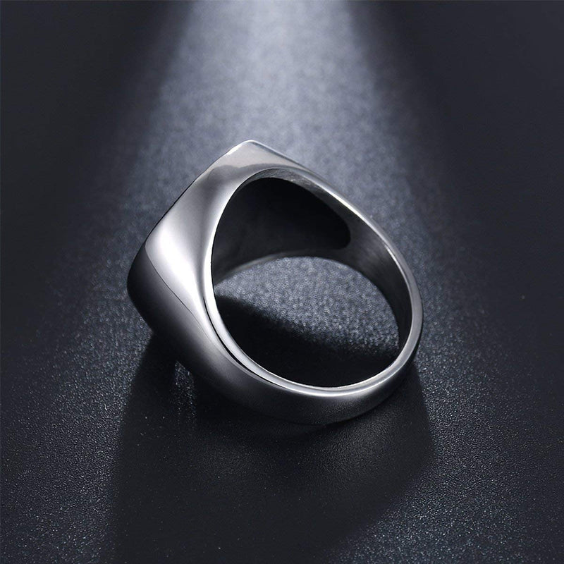 [Australia] - Gungneer Stainless Steel Celtic Triquetra Knot Eternal Love Ring US Size 7-13 Irish Engagement Jewelry Men Women 13 