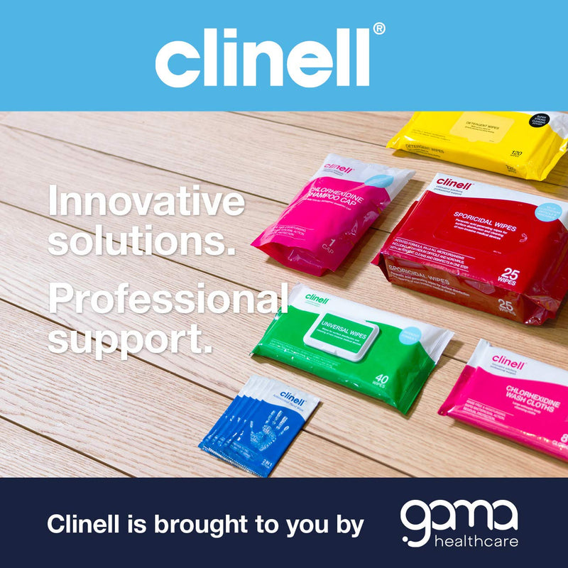 [Australia] - Clinell Universal Cleaning and Surface Disinfection Wipes Multi Purpose Wipes - Kills 99.99% of Germs, Effective from 30 Seconds - 1 x Clip Pack of 50 Wipes 