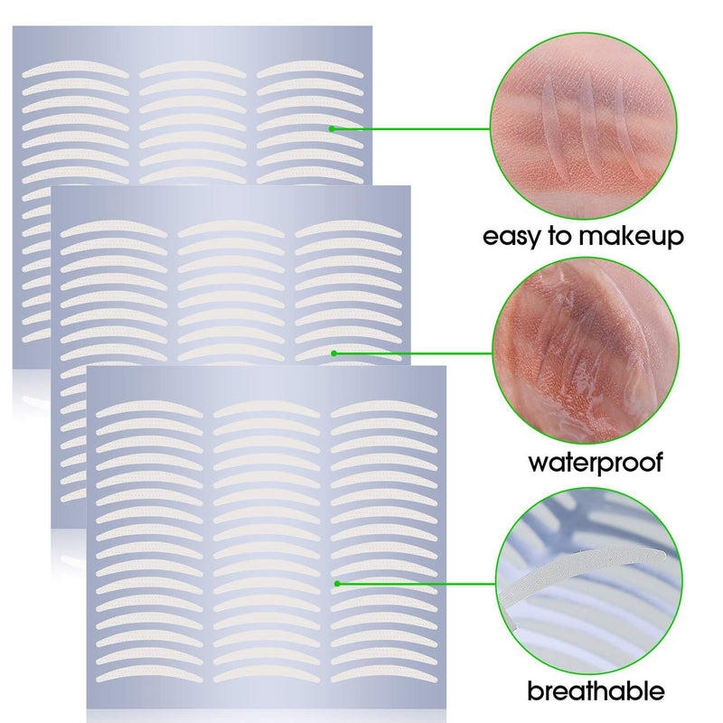 [Australia] - 328Pcs/164Pairs Slim Natural Invisible One Side Sticky Double Eyelid Tapes Stickers, Instant Eyelid Lift Without Surgery, Perfect for Hooded, Droopy, Uneven, or Mono-eyelids 