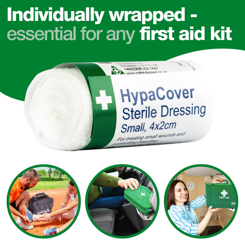 [Australia] - HypaCover Sterile Dressing Bandage Small 4 x 2cm (Pack of 6) Small (4 x 2cm) Pack of 6 