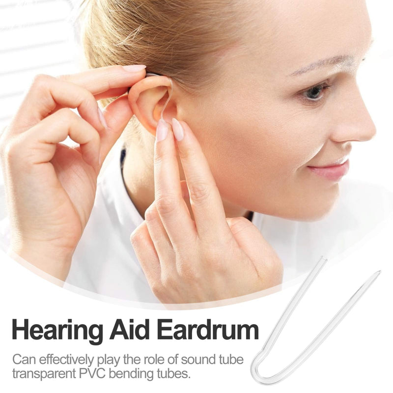 [Australia] - Hemobllo 4 Pcs BTE Earmold Hearing Aid Tubing- PVC Preformed Clear Tubing BTE Hearing Aid Earmold Tubes Replaceable Earmold Tubing (3.3 * 2.0mm) 3.3*2.0mm 