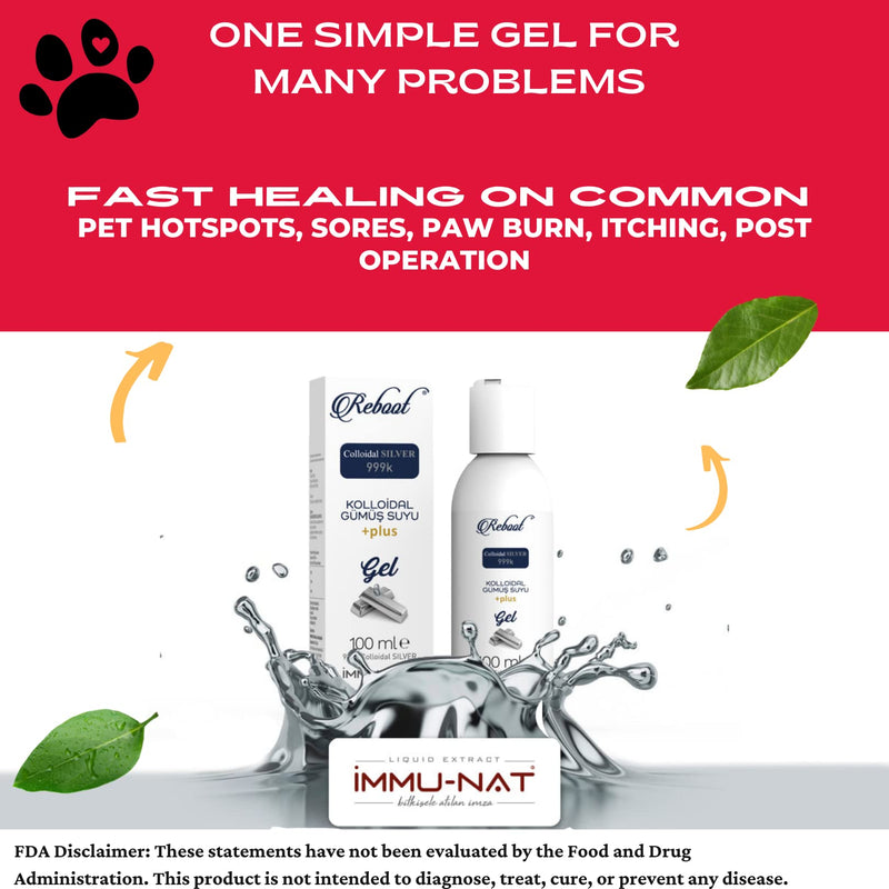 [Australia] - Reboot Topical Emergency Burn Gel, 35PPM Colloidal Silver Maximum Strength Fast Pain and Itch Relief for Minor Cuts, Sunburn, Wounds, Homeopathic First Aid Care (3.40oz) 