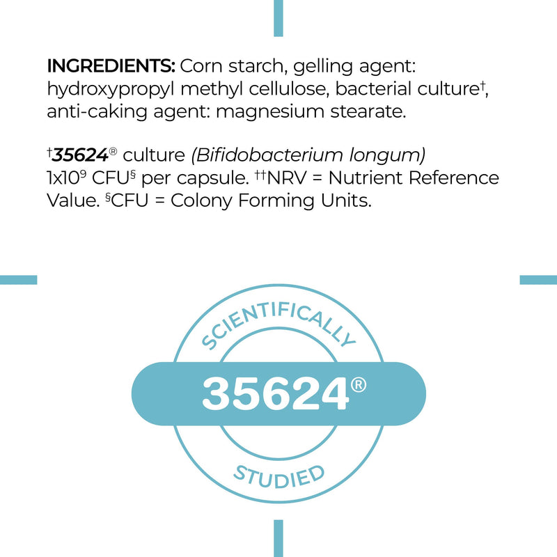 [Australia] - Alflorex Original – Daily Gut Health Probiotics - Contains Bifidobacterium Longum Bacterial Culture Strain 35624 – No Refrigeration Required - 30 Capsules 
