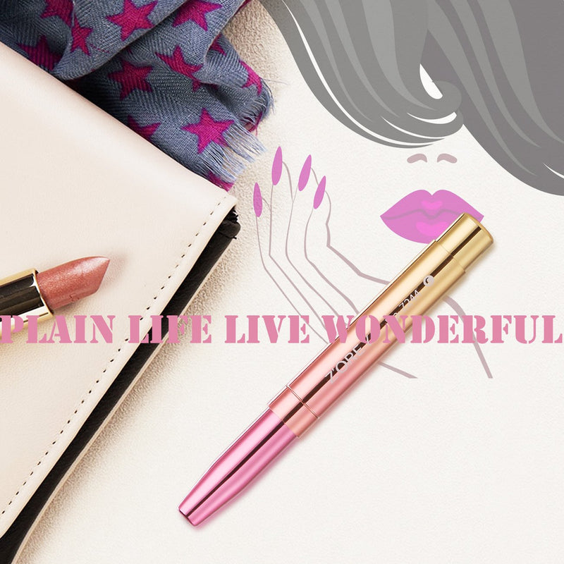 [Australia] - Lip Brushes Retractable - for Lip Brushes Lipstick with Lip Punch Applicators Liner Lip Brushes Makeup (Pink) Pink 