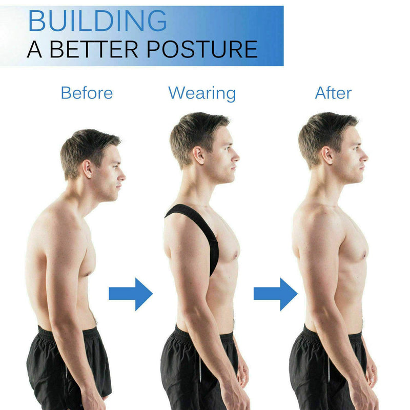 [Australia] - Ezonedeal Posture Corrector For Men And Women - Adjustable Upper Back Brace For Clavicle To Support Neck, Back and Shoulder 