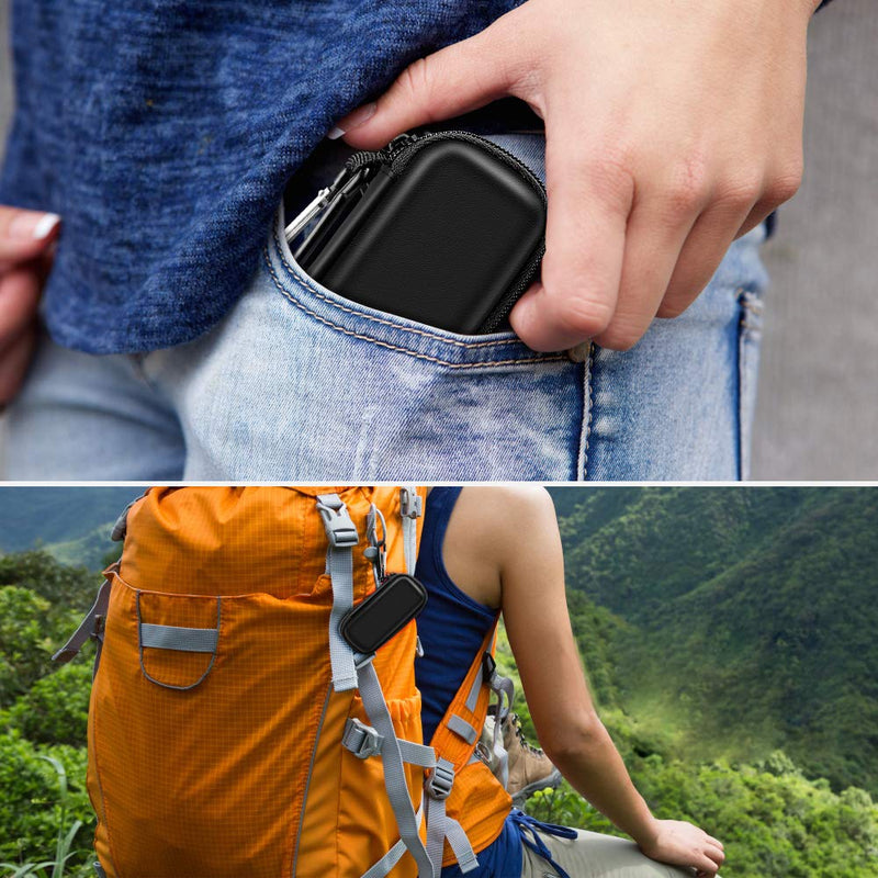 [Australia] - Heart Monitor Case Compatible with AliveCor Kardia Mobile ECG/ for KardiaMobile 6L for Apple and Android Device - CASE ONLY (Black&Gray) Black 