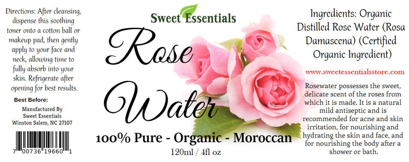 [Australia] - Premium Organic Moroccan Rose Water - 4oz - Imported from Morocco - 100% Pure (Food Grade) No Oils or Alcohol - Rich in Vitamin A & C. Perfect for Reviving, Hydrating & Rejuvenating Your Face & Neck 