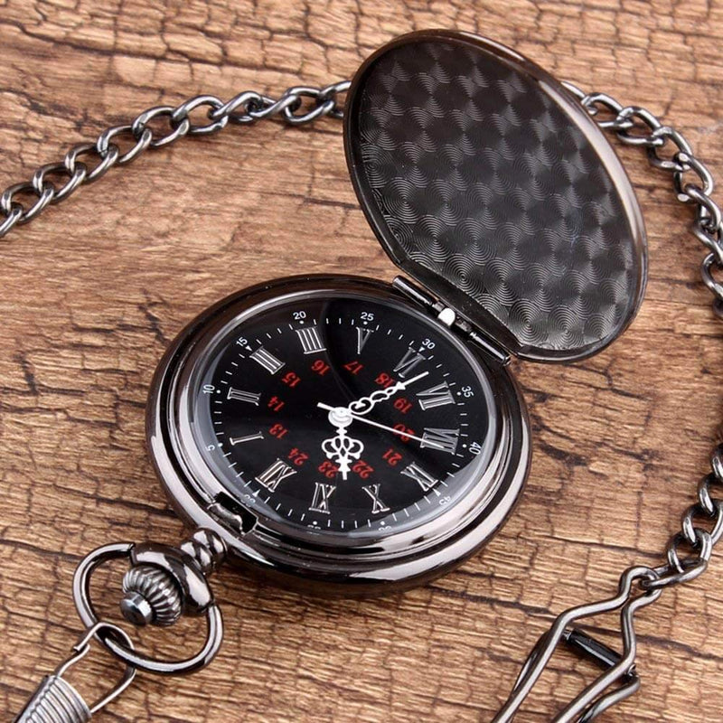 [Australia] - GORBEN Pocket Watches to My Son Forever Gifts for Son from Mom Dad for Christmas Birthday Graduation Black to Son 