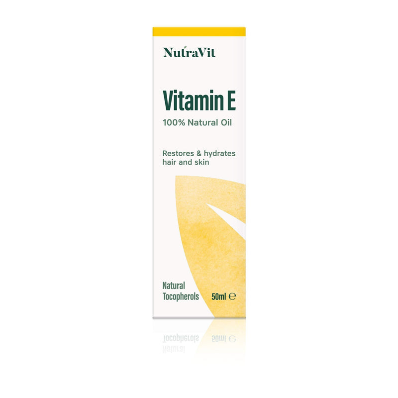 [Australia] - NutraVit - Vitamin E Oil | 100% Natural Vitamin E Oil - 50ml - 1,333 IU/ml - Vitamin E Oil For Hair, Skin, Face, Stretch Marks & Cuticles - Natural, Vegan, Hexane Free, Cruelty Free & Non-GMO 