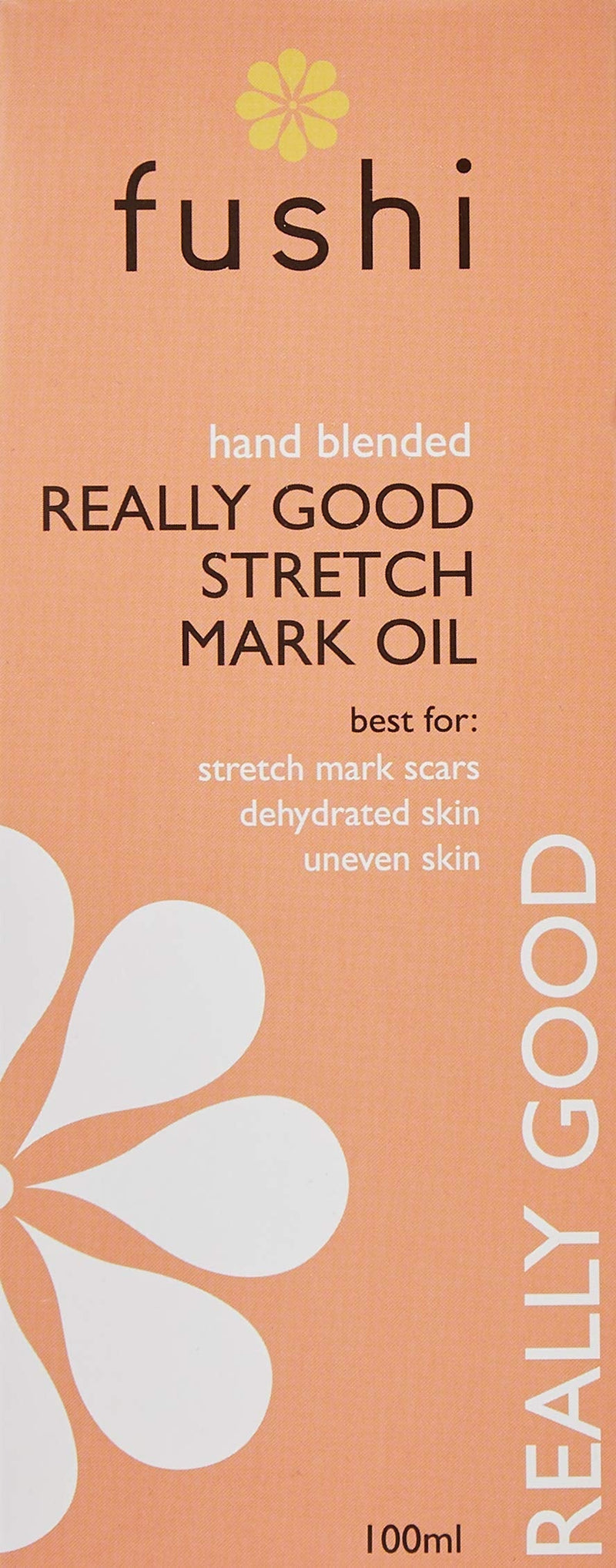 [Australia] - Fushi Really Good Stretch Mark Oil 100ml | Best for Stretch Marks, Scars, Dehydrated Skin & Uneven Skin Tone | Unfragranced Natural Formulation | Triple Strength Indian Tulsi |Ethical & Vegan 