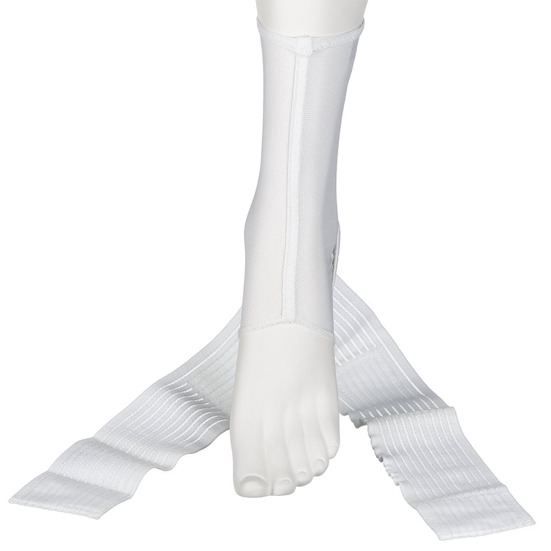 [Australia] - Cramer Products, Inc Active Ankle 329 Ankle Brace, White Ankle Compression Sleeve with Straps for Men & Women, Braces for Volleyball, Football, Basketball, Rugby, Protection & Sprain Support, Small 