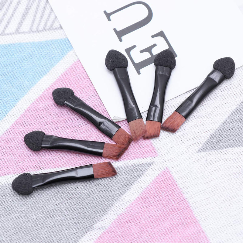 [Australia] - Lurrose Double Sided Eye Shadow Sponge Applicator Eye Brow Make Up Brush Portable Makeup Tool 20pcs (Black) 