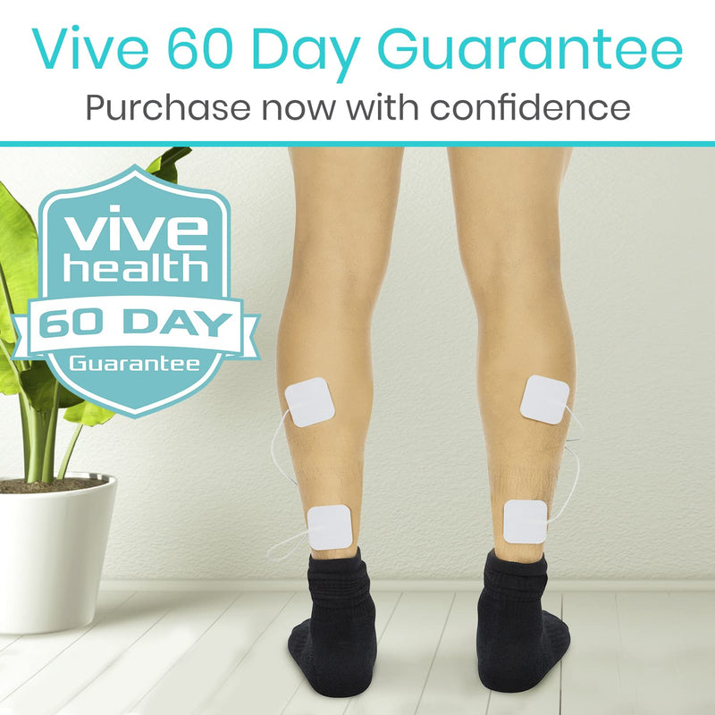 [Australia] - Vive Digital TENs Unit - Portable Muscle Stimulator Electrode Machine Pad Device - Electrotherapy Massager for Neck, Back, Nerve and Sciatica Pain Relief - Personal Electric Home EMS Stim Therapy 