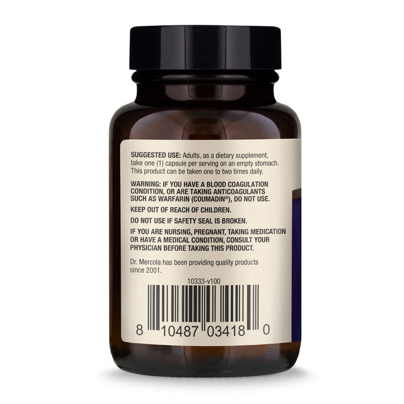 [Australia] - Dr. Mercola Serrapeptase Enzymes, 60 Servings (60 Capsules), Supports Overall Immune Health*, Non GMO, Soy Free, Gluten Free 