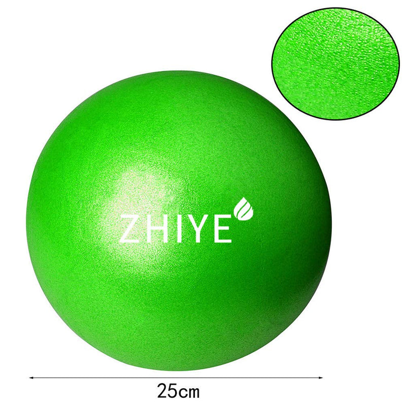 [Australia] - ZHIYE Pilates Yoga Ball Exercise Ball Core Fitness Bender, Yoga, Stability, Barre, Training Physical Therapy Anti-Slip Swiss Ball Gym Home 25CM Diameter Green 