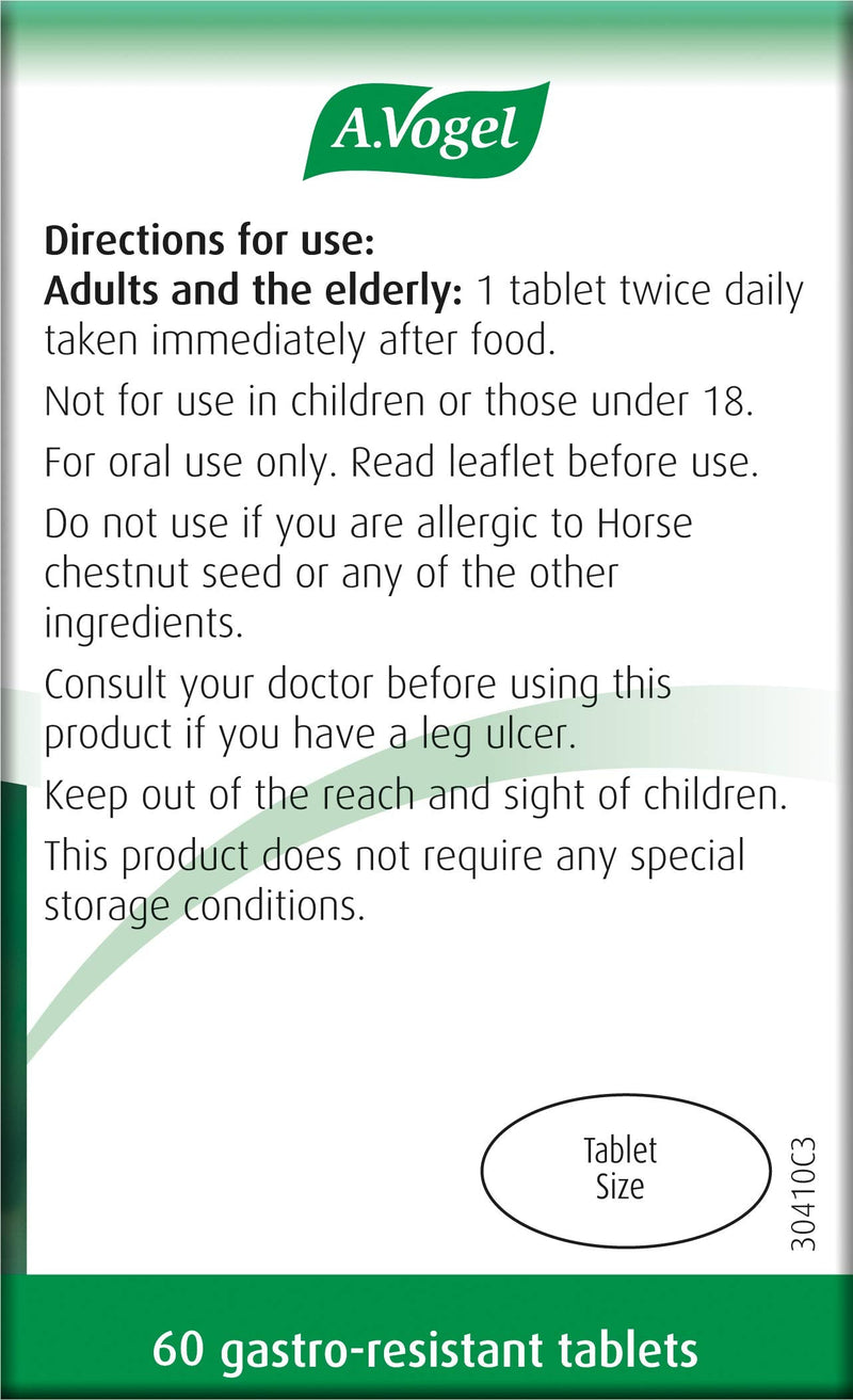 [Australia] - A.Vogel Venaforce Horse Chestnut Tablets | Relieve Symptoms of Varicose Veins, Tired Aching Legs, Leg Cramps & Swollen Ankles | 60 Tablets 60 Count (Pack of 1) 