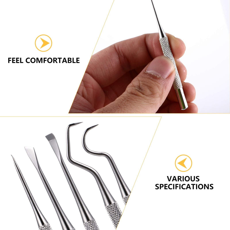 [Australia] - Healifty 1 Set Pocket Toothpick Holder Keychain Waterproof Metal Toothpick Box Container with Titanium Toothpick Ultralight Travel Kits 