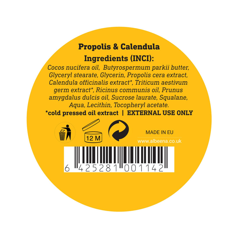 [Australia] - Propolis and Calendula Balm | Hydrating Radiant Soothing Cream | Acne Face Moisturizer | Suitable for Sensitive, Oily and Irritated Skin | 30 GR | ALBEENA 