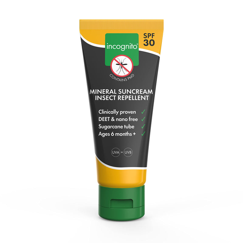 [Australia] - Incognito Sunblock Insect Repellent - SPF30 100ml - 3 in 1 Sunblock, Insect Repellent and Moisturiser For Soft and Protected Skin & Body 