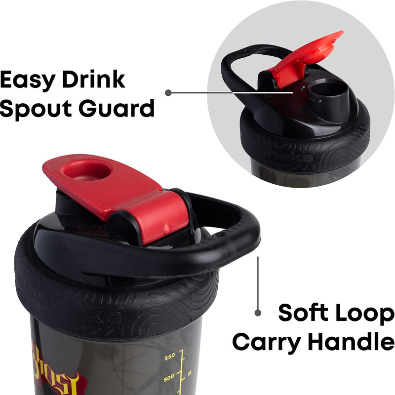 [Australia] - Smartshake Revive Ghost Protein Shaker With Storage – 750ml BPA Free Protein Shakes Bottle for Protein Powder Leakproof Shaker Cup 