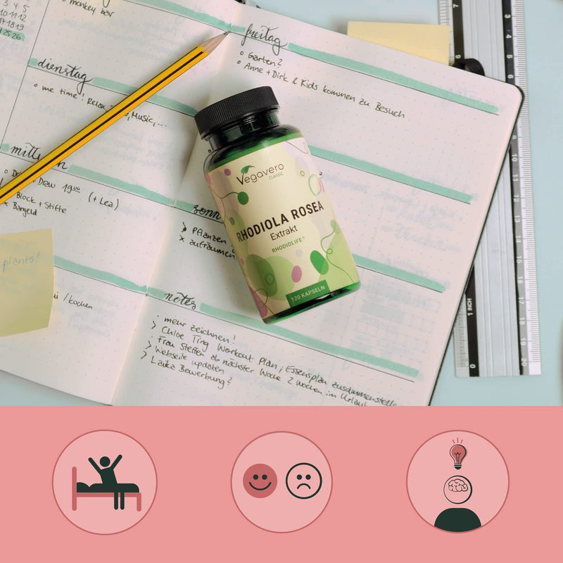 [Australia] - Premium Rhodiola Rosea Vegavero� | Rhodiolife� | 3% Rosavins & 1% Salidroside | NO Additives | Rhodiola Rosea Extract | Herbal Adaptogenic Supplement | 120 Capsules | Vegan 