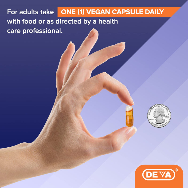 [Australia] - Deva Vegan Vitamins Natural Vitamin E 400iu with Mixed Tocopherols, 90-Count 