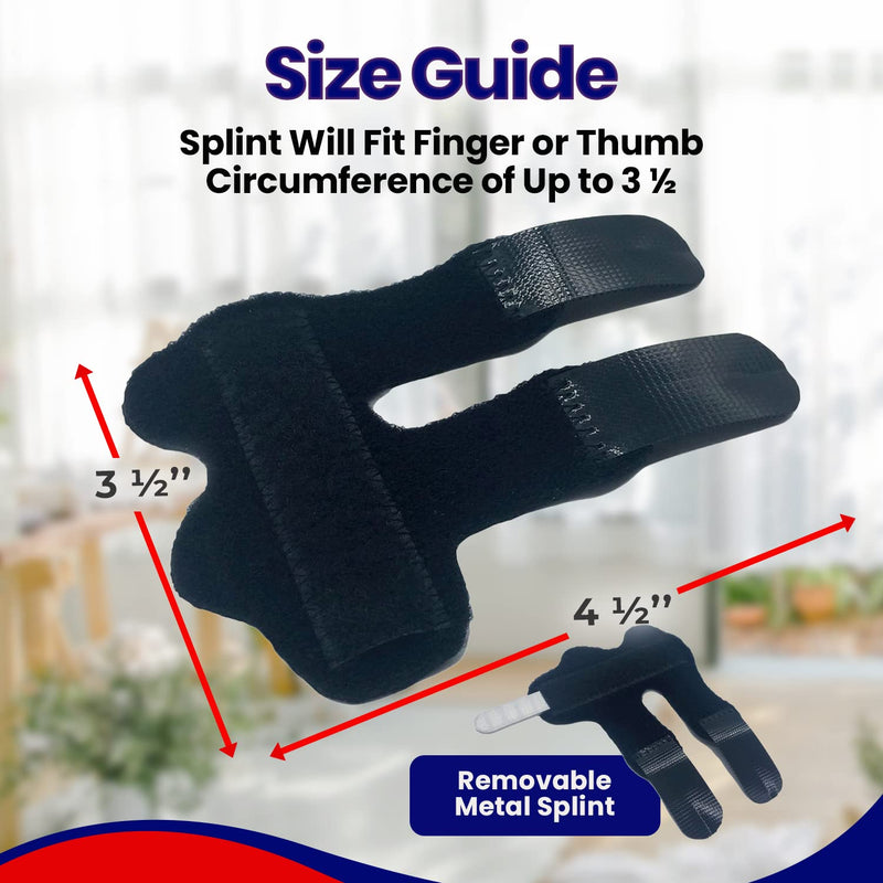 [Australia] - Finger Brace Trigger Finger Splint - Straighten Broken or Bent Fingers & Thumbs. Mallet Finger Splint for Stenosing Tenosynovitis Finger Pain Relief or Locking Finger Tendon. Finger Stabilizer 2 Pack Fits Most 