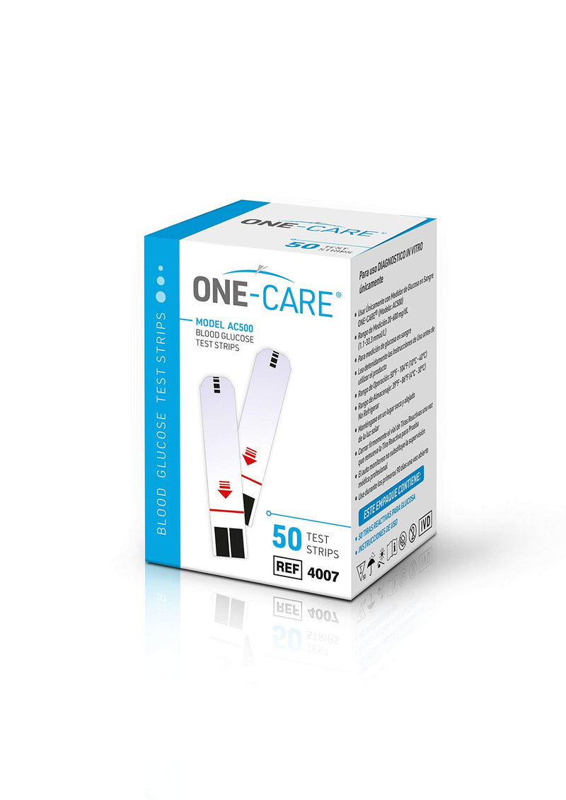 [Australia] - MediVena ONE-CARE Glucose Test Strips (50 Count) for use with ONE-CARE Meter - Blood Sugar Monitoring by Diabetics, Box of 50 