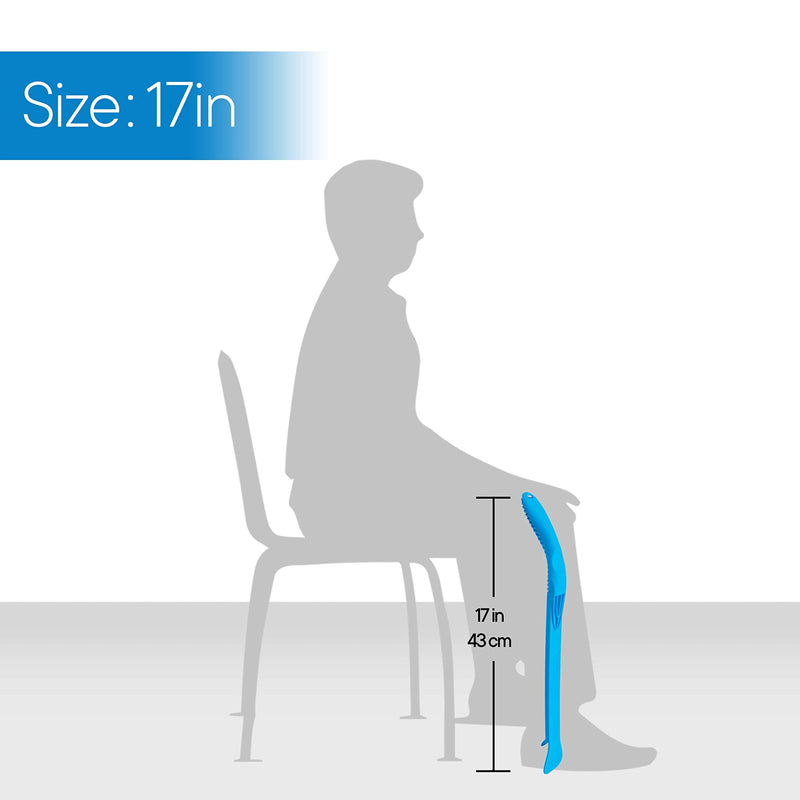 [Australia] - RMS Compression Stocking or Sock Aid for Removing Socks or Light to Medium Compression Hosiery for Men or Women with Arthritis or Limited Mobility (Blue) 