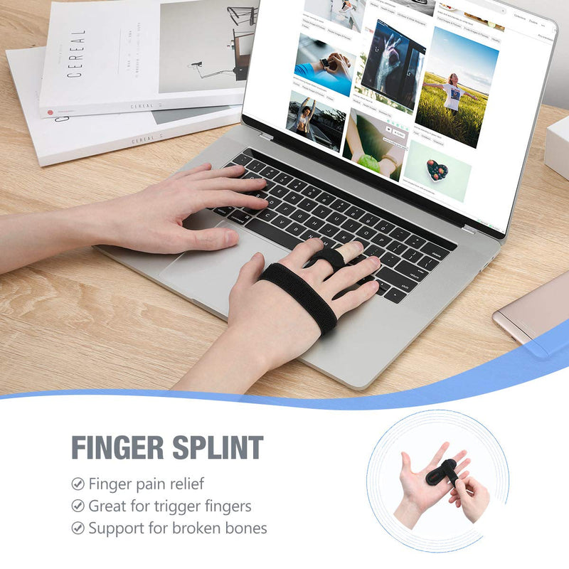 [Australia] - Tikaton Trigger Finger Splint, Adjustable Support, Finger Brace for Alleviating Finger Locking, Popping, Bending, Tendonitis, Stiffness, Pain Relief - Left or Right Hand 