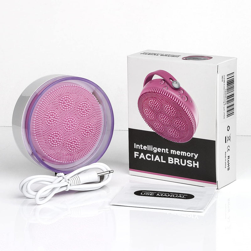 [Australia] - ZEPAN Silicone Facial Cleansing Brush for Travel,Rechargeable Face Scrubbers Massager Skin Cleanser Brush for Deep Cleasing,Exfoliator,Shrinking Pores,6 Speeds,Gift for Mom Women Girlfriend（Pink） Pink 