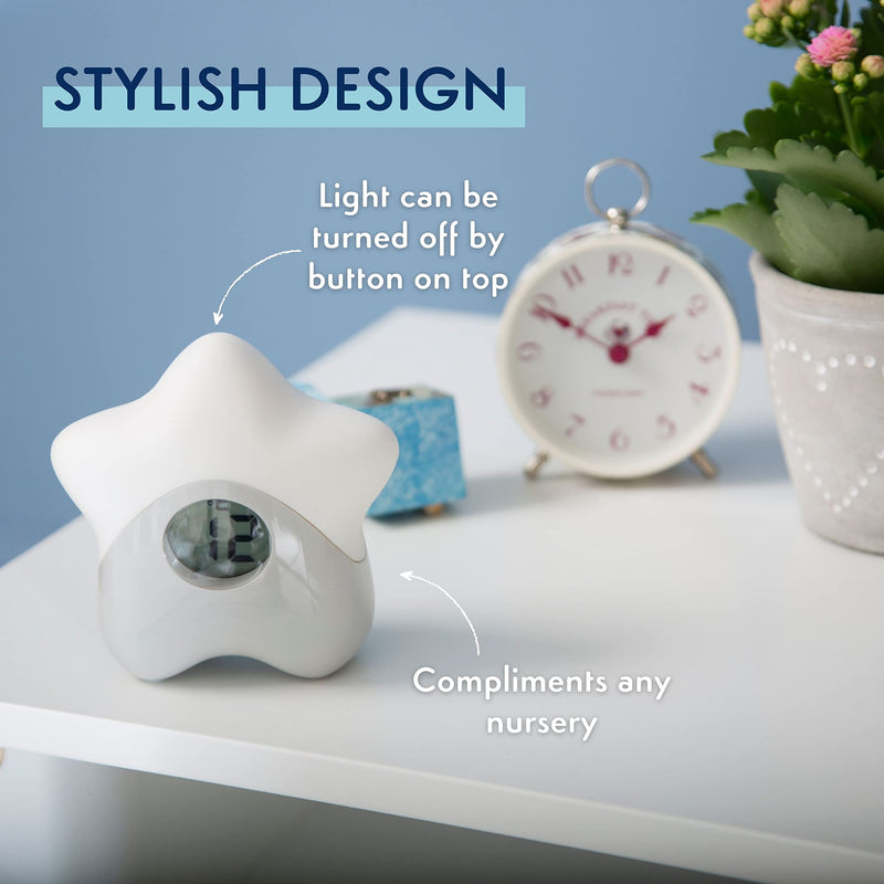[Australia] - Purflo Starlight Colour Changing Baby Room Thermometer | USB Rechargeable Digital Temperature Monitor for Indoor & Nursery | One Of Your Baby Essentials 