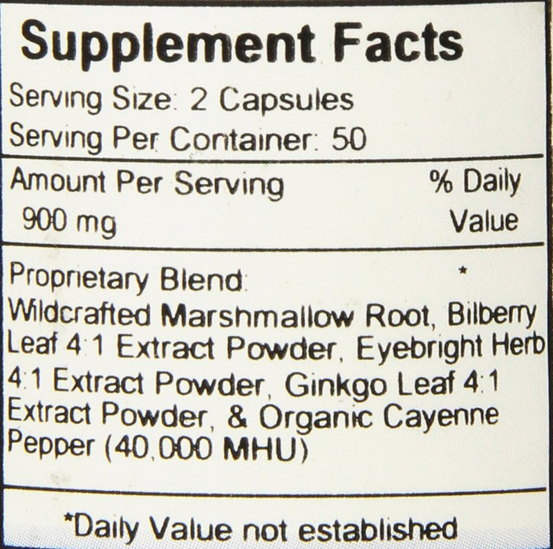 [Australia] - Dr Christopher's Formula Bilberry Eye, 100 Count 