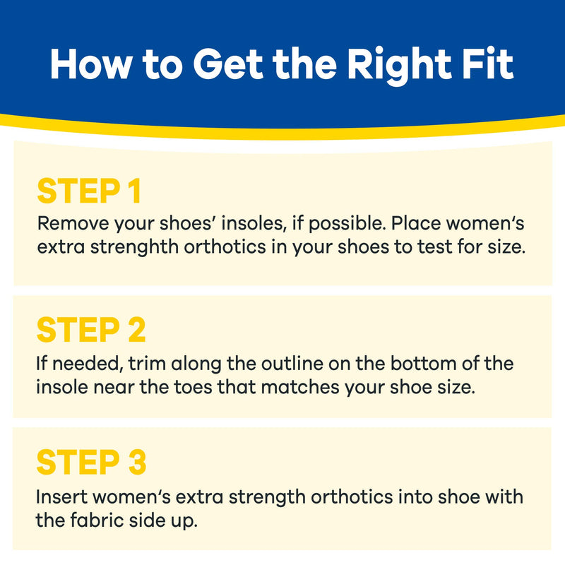 [Australia] - Dr. Scholl's Insoles for Women Extra Support Pain Relief Orthotics Shoe Inserts, Designed for Plus-Size, 1 Count Women’s Extra Support (6 -11) 