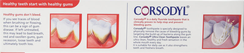 [Australia] - Corsodyl Ultra Clean Daily Gum Care Fluoride Toothpaste 75ml 75 ml (Pack of 1) 