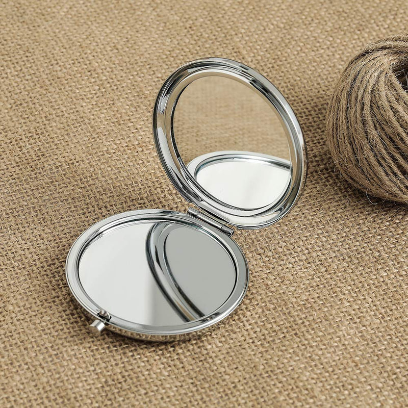 [Australia] - Unique Travel Pocket Mirror Birthday Gifts for Women Wife Girlfriend Daughter Sister Engraved Gift Ideas for Mothers Day Anniversary Valentines (To My Daughter(2.6in)), Silver) To My Daughter(2.6in)) 