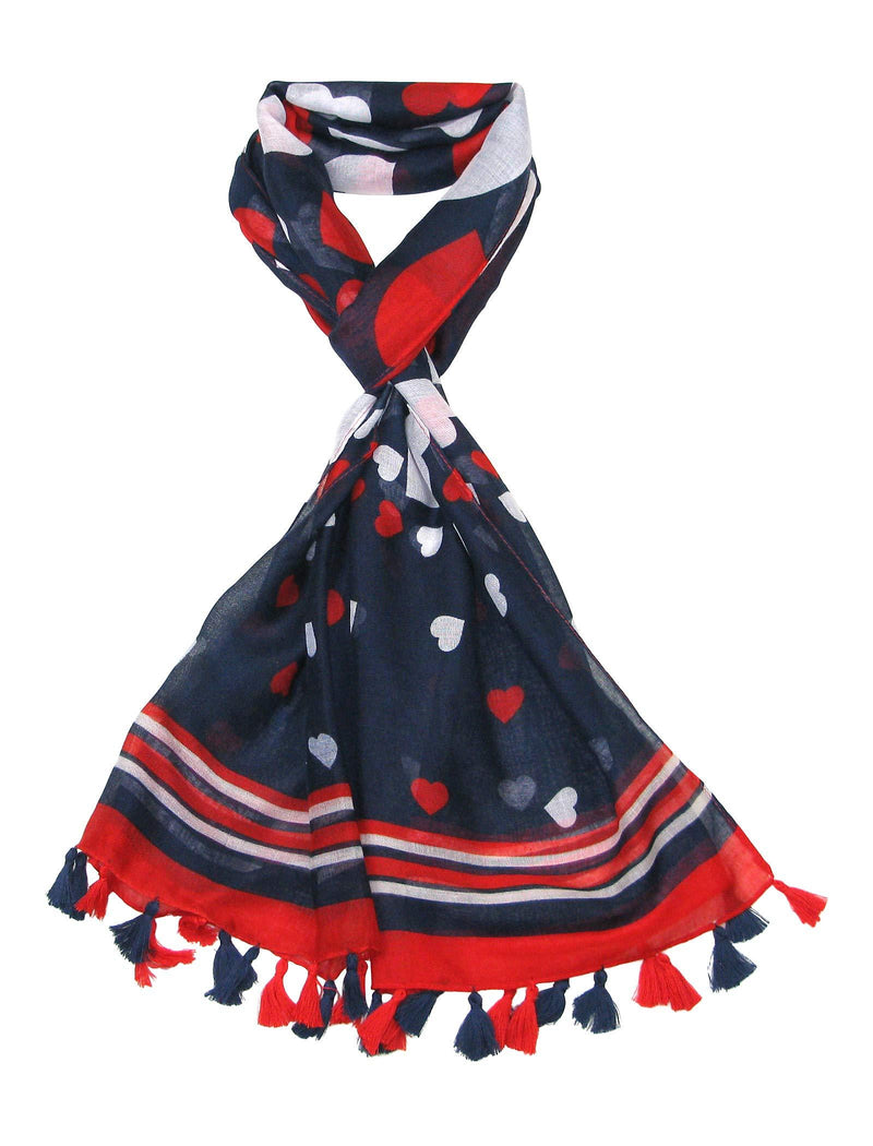 [Australia] - Scarfs Women - Ladies Scarf Red and Blue - Scarves for Winter or Summer - Gift for womens and teenage girls 