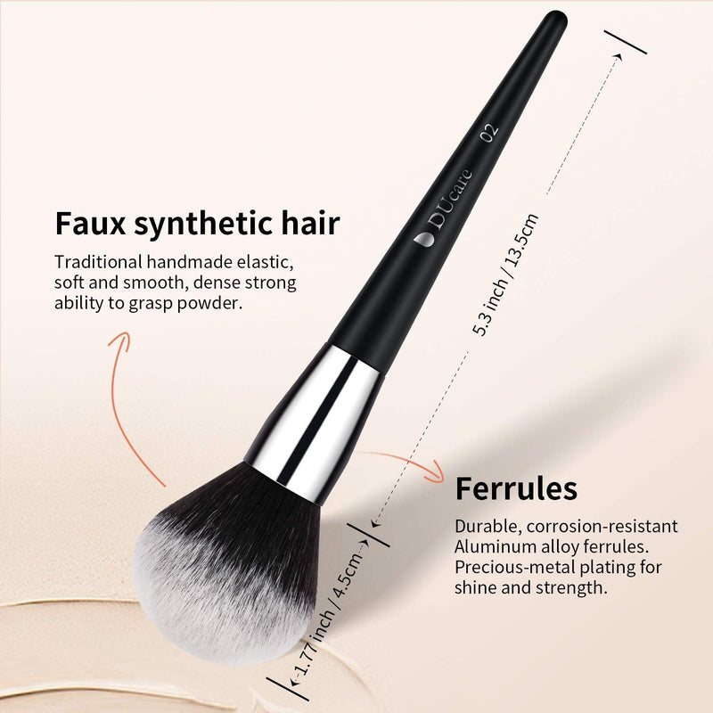 [Australia] - DUcare Professional Makeup Brushes 32Pcs Makeup brush set Premium Synthetic Kabuki Foundation Blending Make Up Brushes Kit - Black 