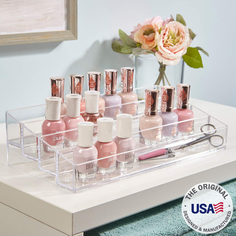 [Australia] - Clear Plastic Multi-Level Nail Polish Organizer | Holds up to 40 Bottles 