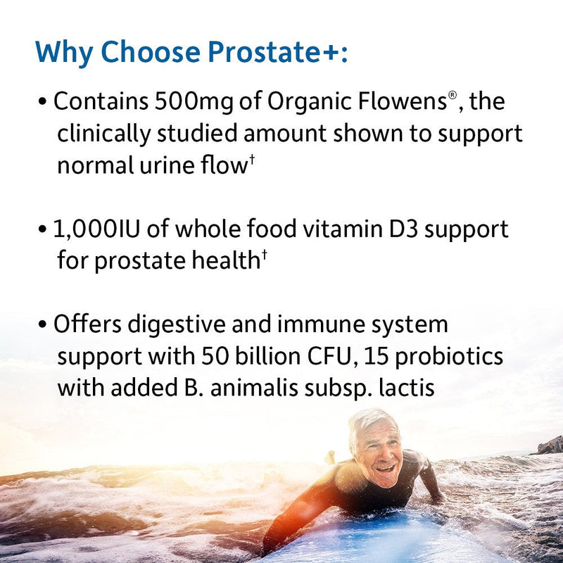 [Australia] - Garden of Life Dr. Formulated Probiotics Prostate+ - Acidophilus and Probiotic Supports Healthy Prostate and Digestive Balance - Gluten, Dairy, and Soy-Free - 60 Vegetarian Capsules Shelf Stable 