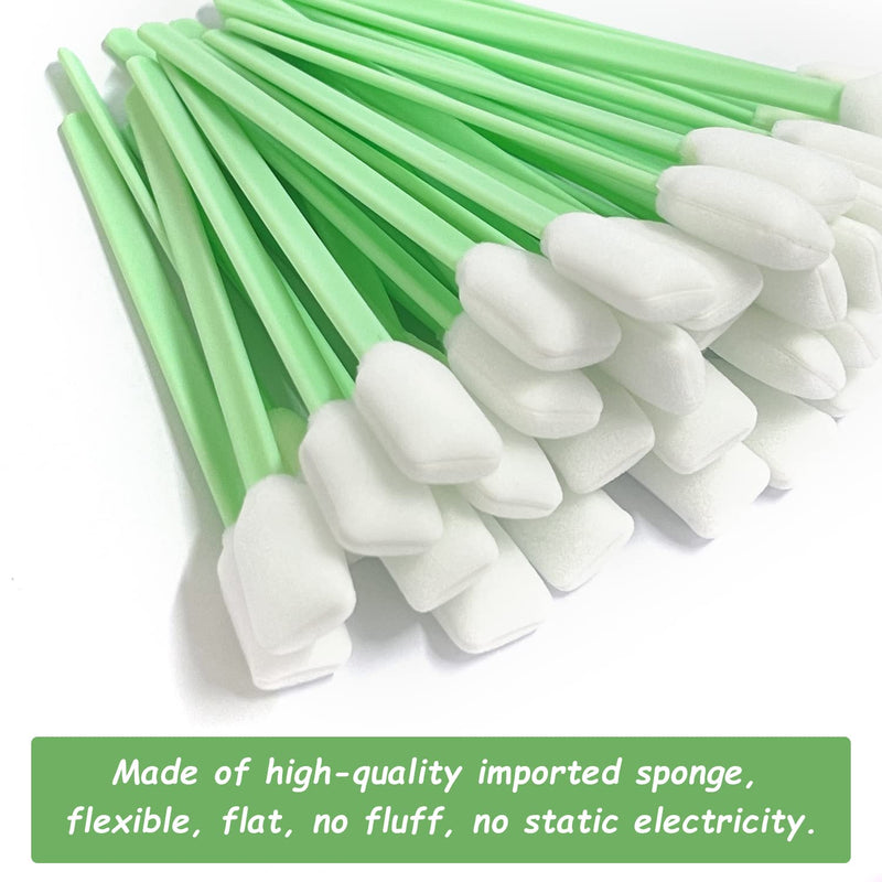 [Australia] - 40 Pieces Foam Cleaning Cotton Buds Dust-Free Sponge Cotton Buds Cleaning Cotton Buds Rectangular Cotton Buds for Camera, Lens, Inkjet Printer 12.8 x 0.14 x 0.075 cm 