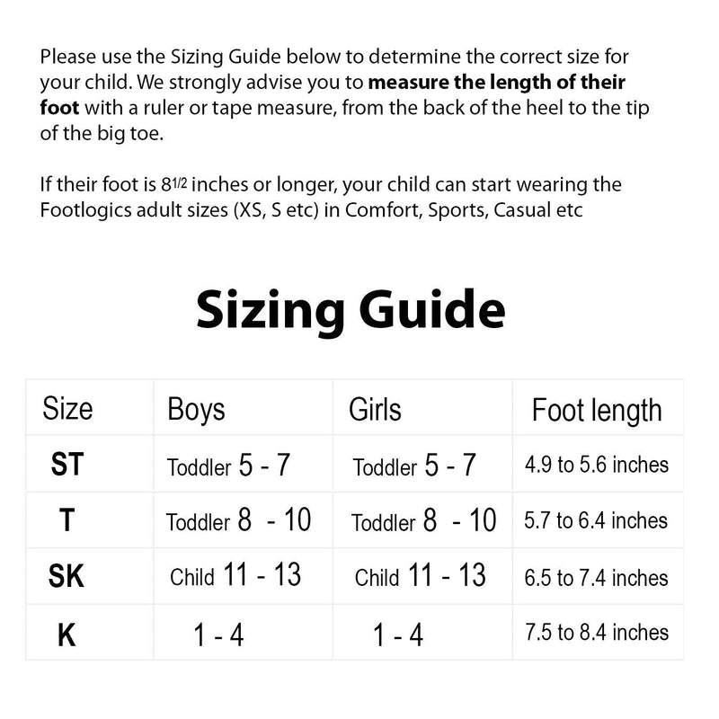 [Australia] - Footlogics Fun Kids Orthotic Shoe Insoles with Arch Support for Children’s Heel Pain (Sever’s Disease), Growing Pains, Flat Feet - Children’s, Pair 3/4 Length (Kids 1-3, Blue) Kids 1-3 3/4 Length - Blue 