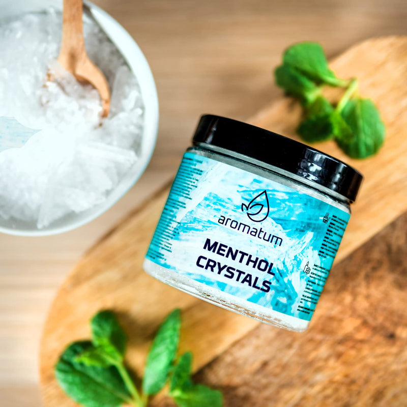 [Australia] - Sauna Accessories, Menthol Crystals 100g, Menthol Crystals for The Sauna for Inhalation | Sauna Infusion, Congestion Blocked Nose, Natural Menthol Crystals | Ideal Sauna Gift Sauna 